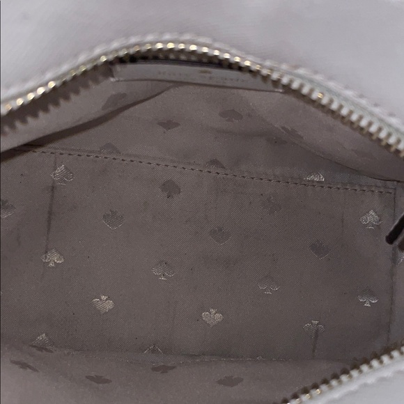 Kate Spade Stacie Tan and White Woven Satchel/Crossbody 9”H x 11”W NWT🌸🌼 - Picture 14 of 15